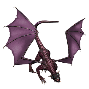 <b>Draco - Violett King</b> ist ein jugendlicher Drache. Gutes Training bereitet den jungen Drachen optimal auf seine Aufgaben in der Arena vor.