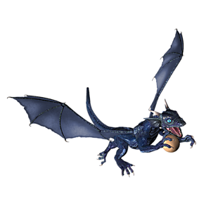 <b>Darkeno</b> ist ein Drachenkind. Nun ist der richtige Moment, dem Kleinen Fliegen, Feuerspucken usw. beizubringen.